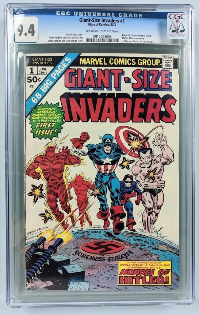 GIANT-SIZE INVADERS #1 (1975) CGC 9.4 1st Modern Invaders! Pre-Dates Invaders #1